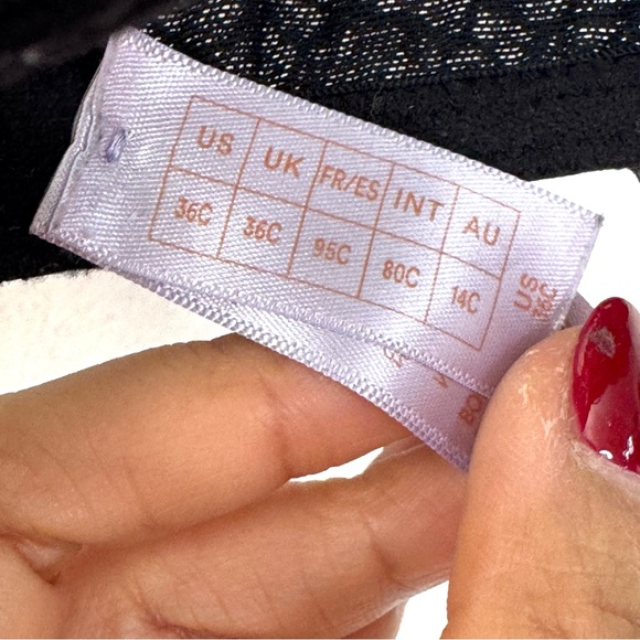 Savage X Fenty Sparkle Prep Unlined Balconette Bra In Black Caviar Sparkle Lace - Picture 11 of 15